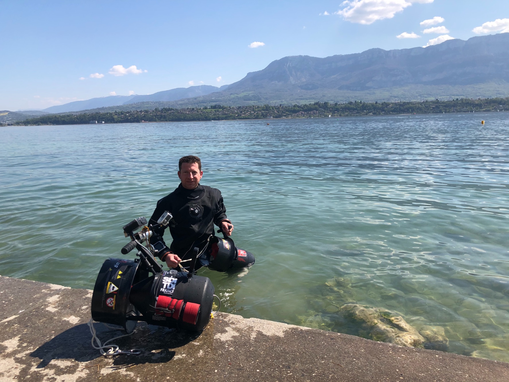 eau douce plongée scooter sous marin lac du bourget technique